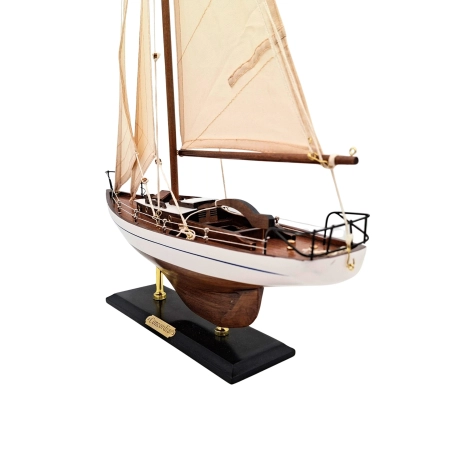 Model Jachtu Żaglowego - dekoracja marynistyczna 66 cm – 50445